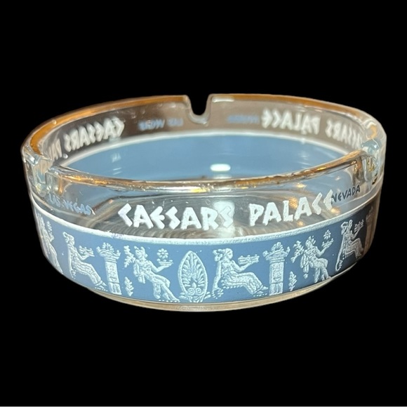 Vintage Caesars Palace Casino 3.5” Glass Ashtray Las Vegas Nevada - Picture 1 of 11